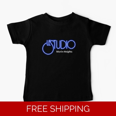 Le Studio Baby T-Shirt A White & Blue Logo MH White Le Studio Baby T-Shirt A White & Blue Logo MH White